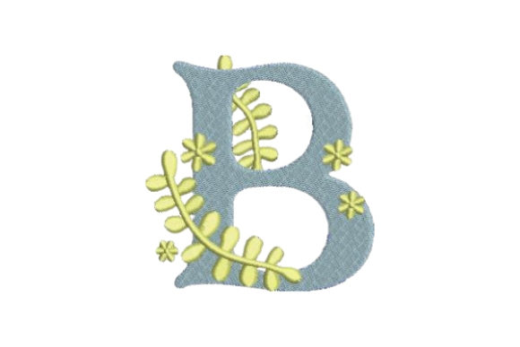 Floral Alphabet B: A Summer Monogram for Handmade Gifts