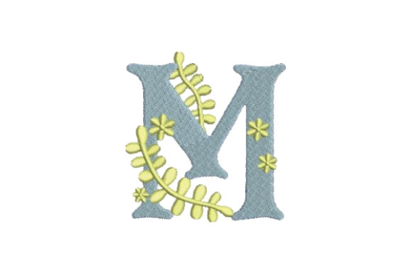 Floral Alphabet M: A Summer Monogram for Handmade Gifts