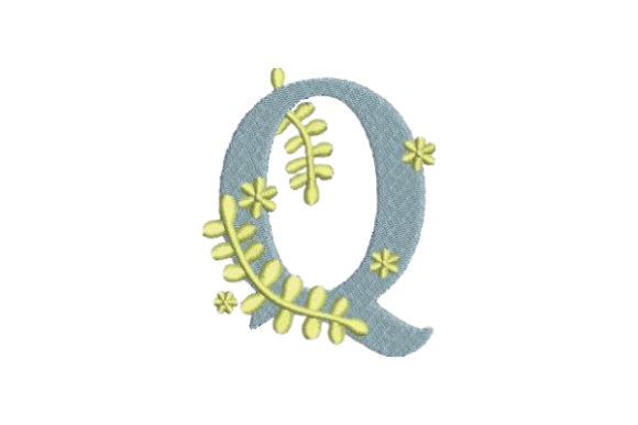 Floral Alphabet Q: A Summer Monogram for Gifts