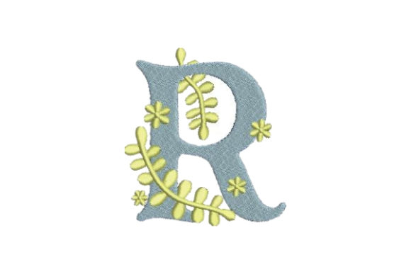 Floral Alphabet R: A Summer Monogram for Etsy Sellers