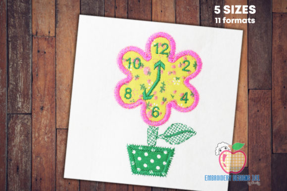 Floral Wall Clock Applique: A Craft Fair Best-Seller