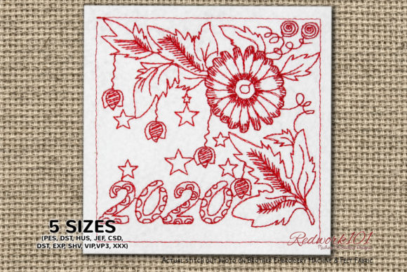 New Year Floral Pattern Redwork: A Pro Review for Merch