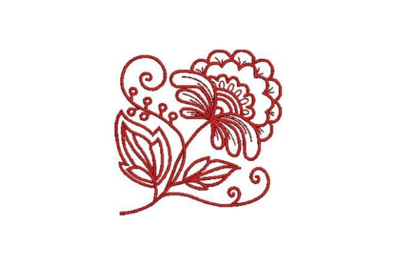 Redwork Flower: A Sweet Touch for Personalized Gifts