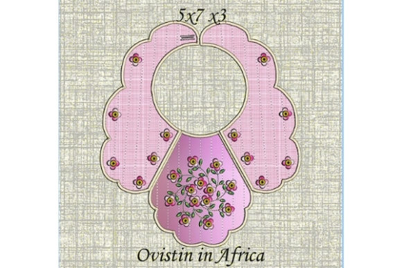 Review: Adorable Pink Floral Baby Bib for Small Hoops
