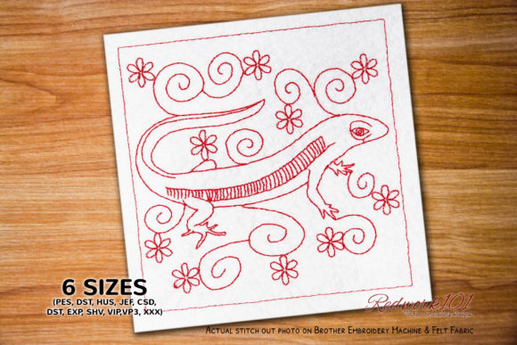 Review: Common Lizard with Floral Background Design