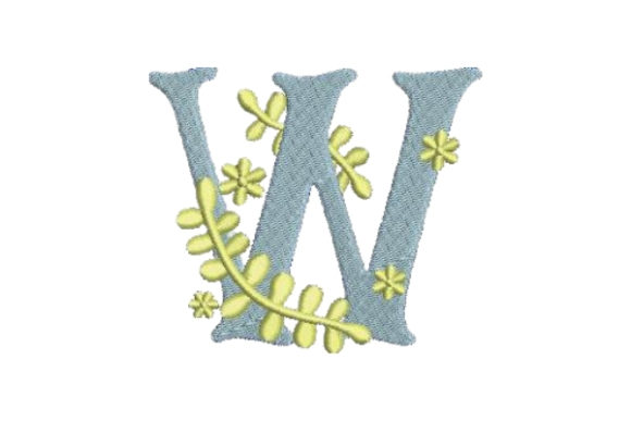 Review: Floral Alphabet W for Elegant Monograms
