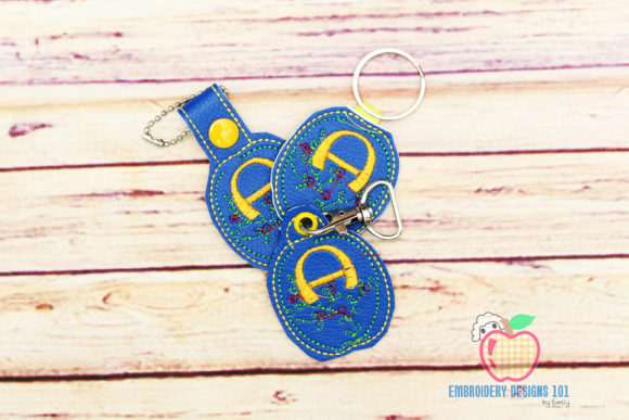 Review: Letter A Floral ITH Key Fob for Makers