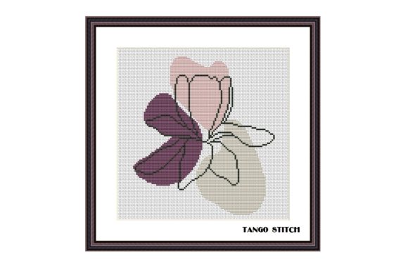 Review: Pastel Flower Abstract Cross Stitch for Etsy Shops